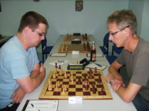 Die beiden Aufsteiger ins Meisterturnier, Alexander Mayer (li.) und Roland Ax